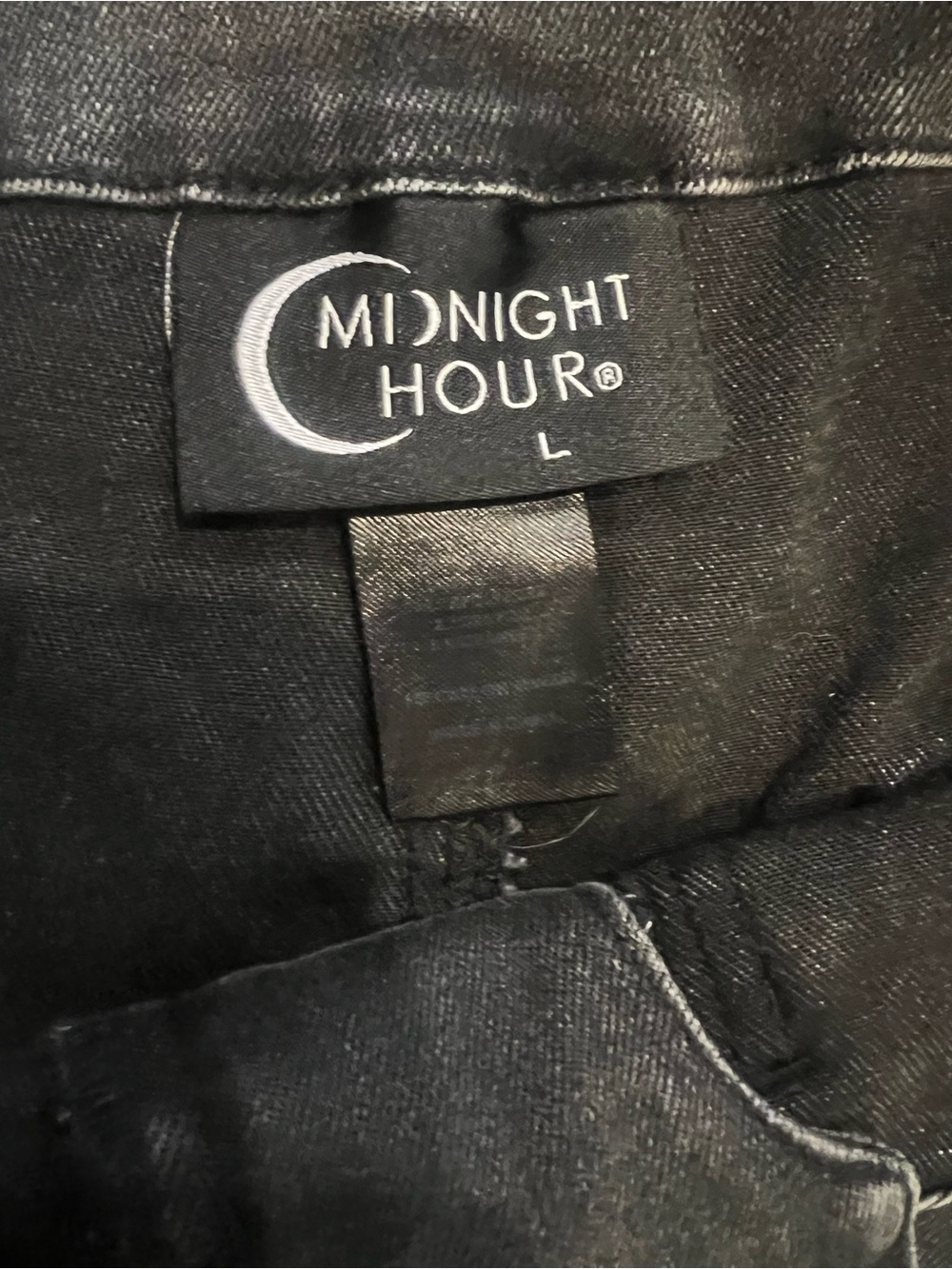 Midnight hour Black Embroidered Wide-Leg Women’s Jeans - Picture 5 of 5